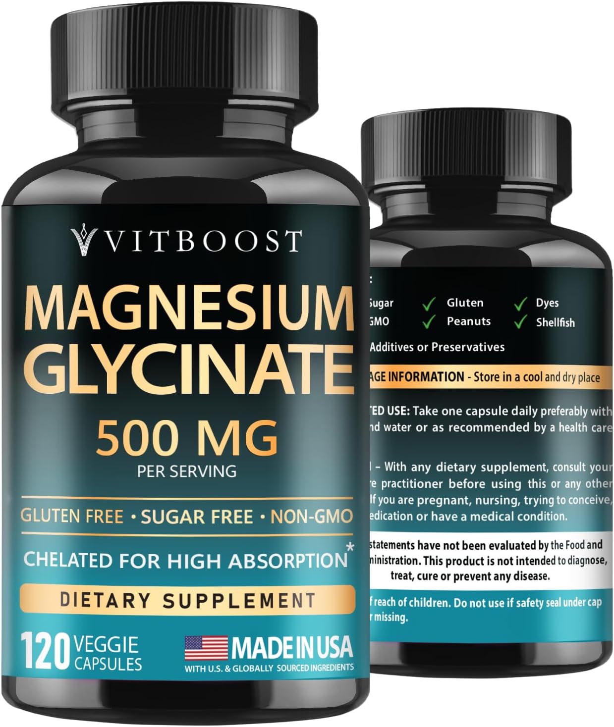VITBOOST Magnesium Glycinate High Absorption Chelated Supplement in Pakistan