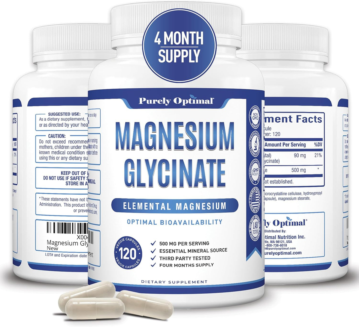 Purely Optimal Magnesium Glycinate Sleep Support & Stress Relief in Pakistan
