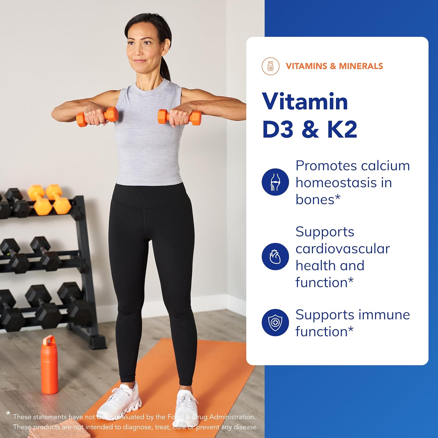 Pure Encapsulations Vitamin D3 & K2 | Bone and Vascular Health Support | 120 Capsules*